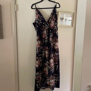 Floral High Low Flowy Tank Dress